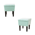 Green Leisure Fabric Stool Ottoman Living Room Furniture